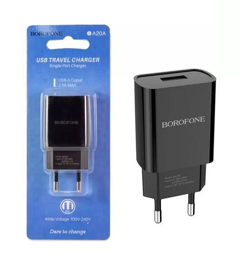 Зарядное устройство BOROFONE BA20A Sharp (чёрное) Зарядное устройство BOROFONE BA20A Sharp (чёрное)