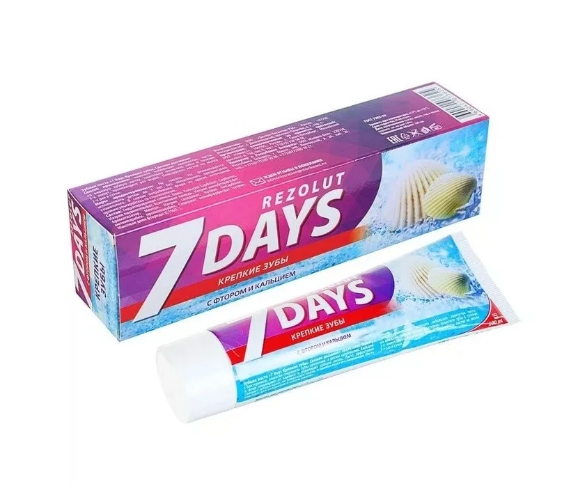 Зубная паста "7 Day"Крепкие зубы 100 мл Зубная паста "7 Day"Крепкие зубы 100 мл
