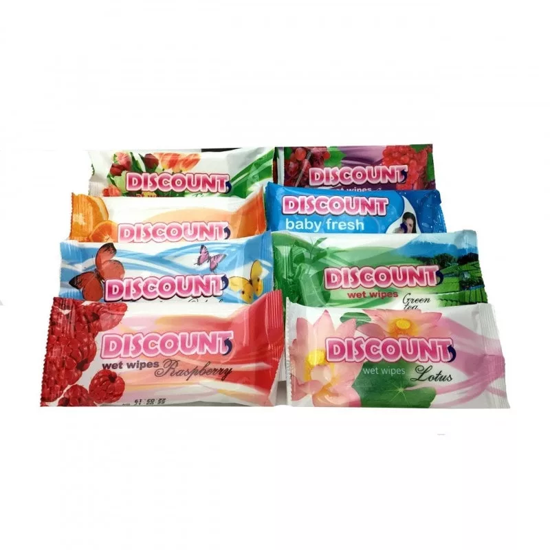 Влажные салфетки "Discount" (15шт) Влажные салфетки "Discount" (15шт)