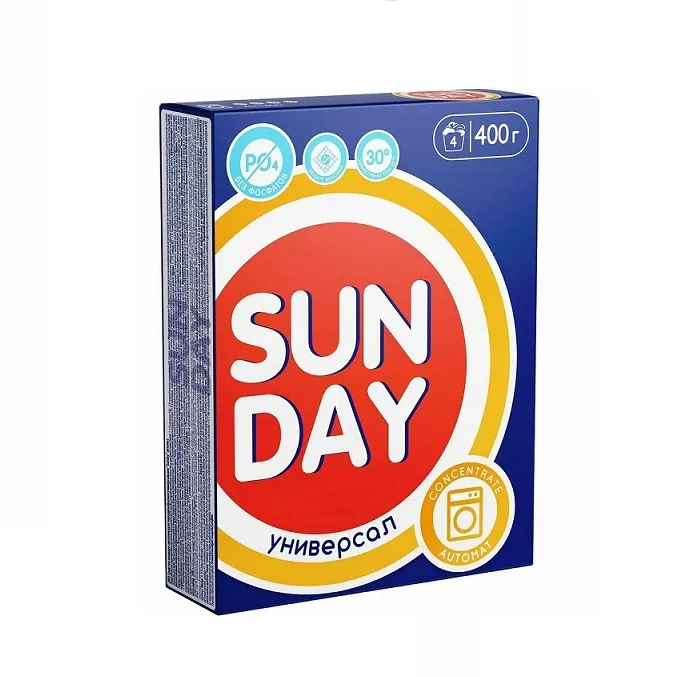 Sunday Automat универсальный 400 гр Стиральный порошок Sunday Automat универсальный 400 гр Стиральный порошок