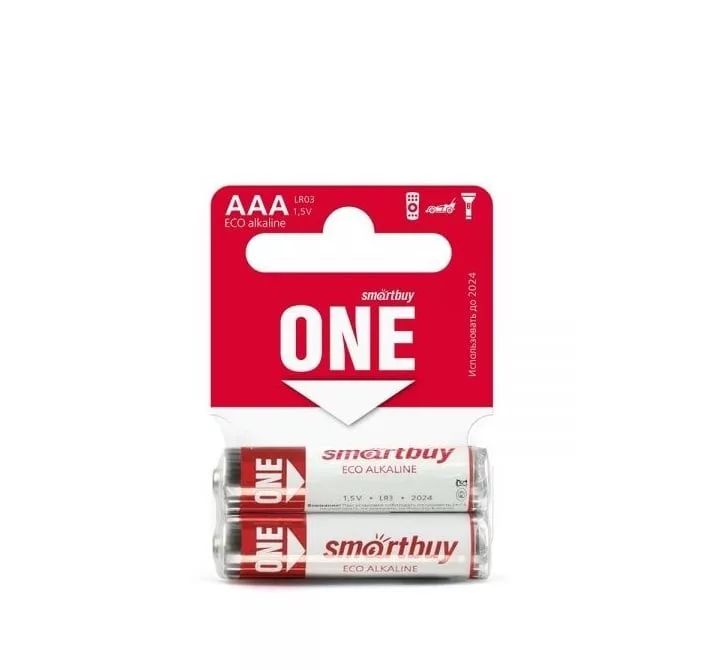 Эл-т пит LR03 Smartbuy ONE BL2 (бл. 2шт) Эл-т пит LR03 Smartbuy ONE BL2 (бл. 2шт)